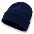 Soft-knit mid-depth cuffed beanie back view
