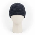 Tight-knit marled cuffed beanie front view