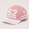 Graphic-Embroidered Children's Cap, Blush pink white number, variation 62 color reference