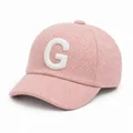 Initial-Letter Children's Cap, Blush pink letter g color reference