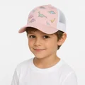 Printed Children's Baseball Cap, Blush pink cream color reference