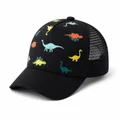 Printed Children's Trucker Cap, Black color reference