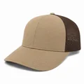 Structured Mesh-Back Trucker Cap, Beige dark brown color reference