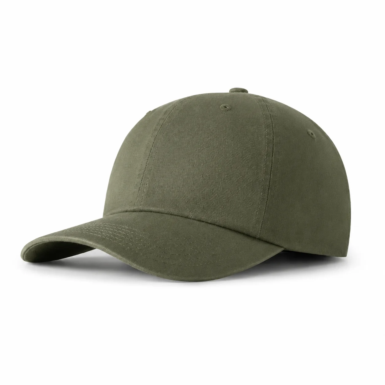 Original Cotton Dad Hat, olive front-left three-quarter view