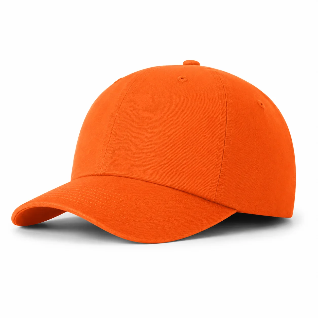 Original Cotton Dad Hat, orange front-left three-quarter view