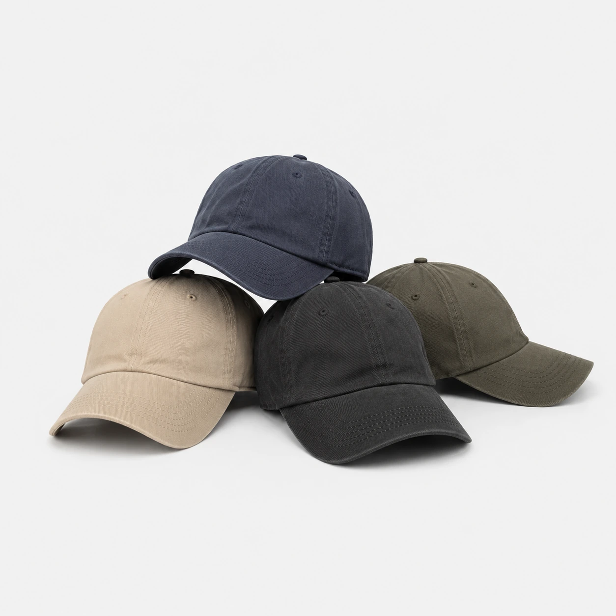 Solid-color dad hats, cover image