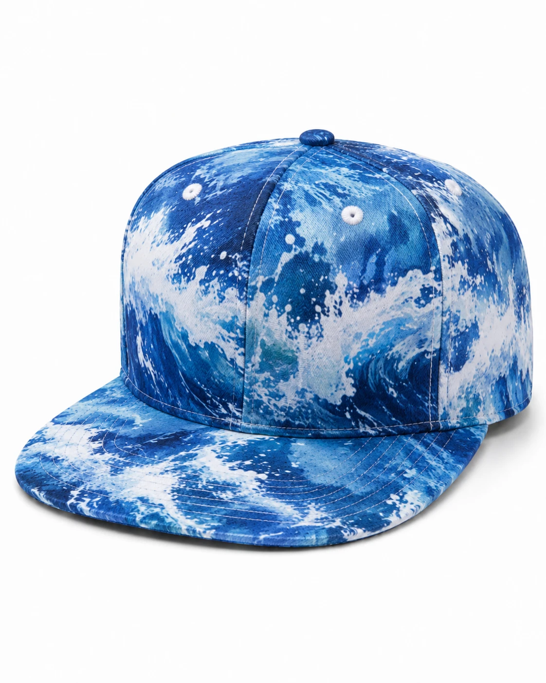 Sublimated-Print Snapback — front left three-quarter primary reference