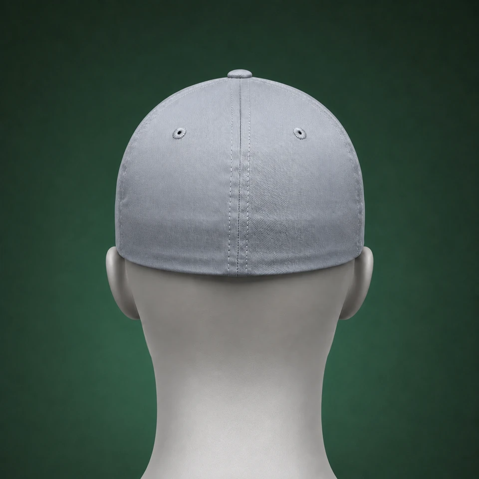 Stretch-fit cap โ back mannequin view