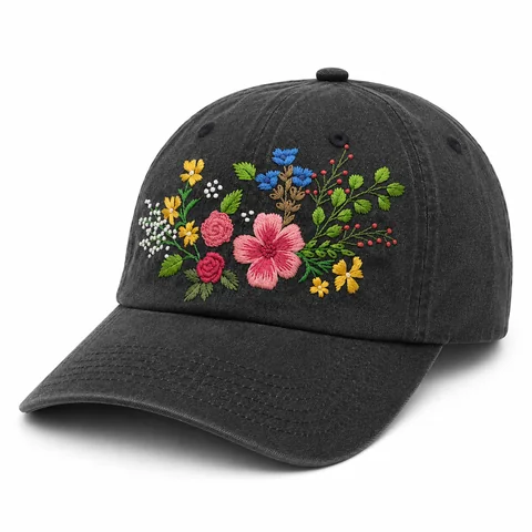 Critical-Embroidered Sports Cap product view